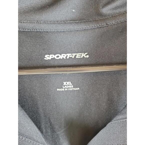 Sport-Tek Women's Polo Dri Fit XXL Black Short Sleeve Work Casual NEW! - Picture 2 of 2